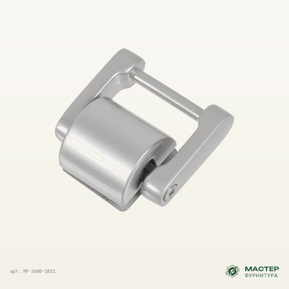 Ручкодержатель для сумки А-1144 20 мм мат/никель выс кач+лак: другой ракурс. Оптом от Мастер Фурнитура, арт. MF-2600-1831